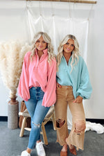 Mira Button Collared Sweatshirt