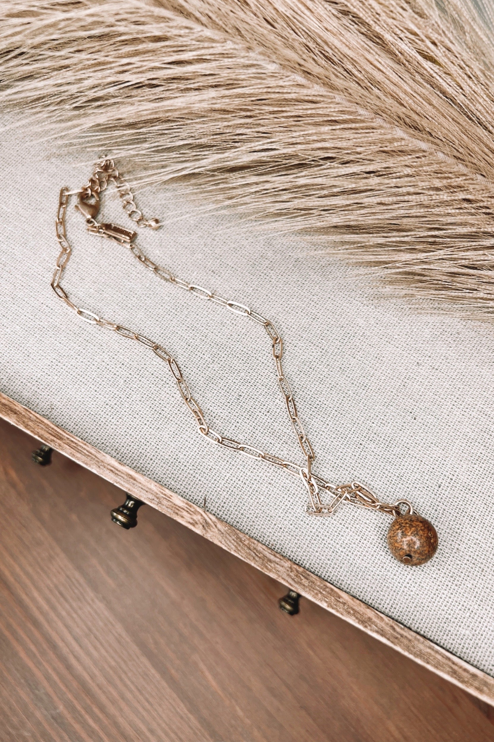 Tavia Gemstone Ball Necklace - FINAL SALE
