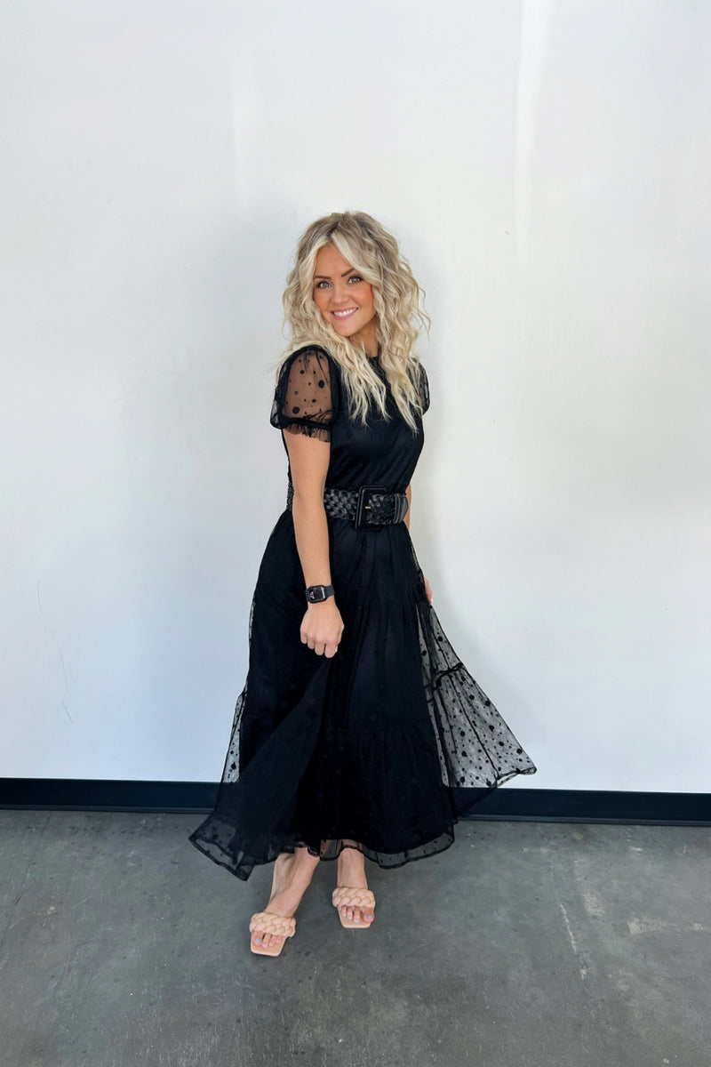 Darci Polka Dot Midi Dress