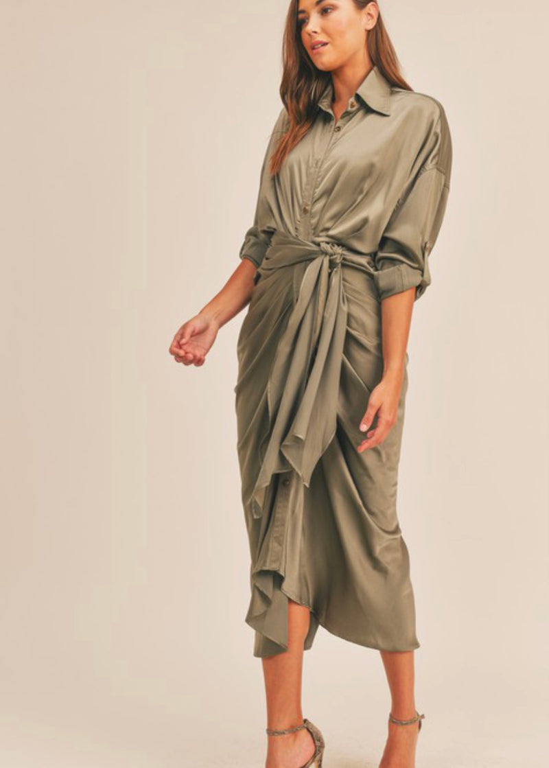 Vance Buttoned Shirt Dress - FINAL SALE