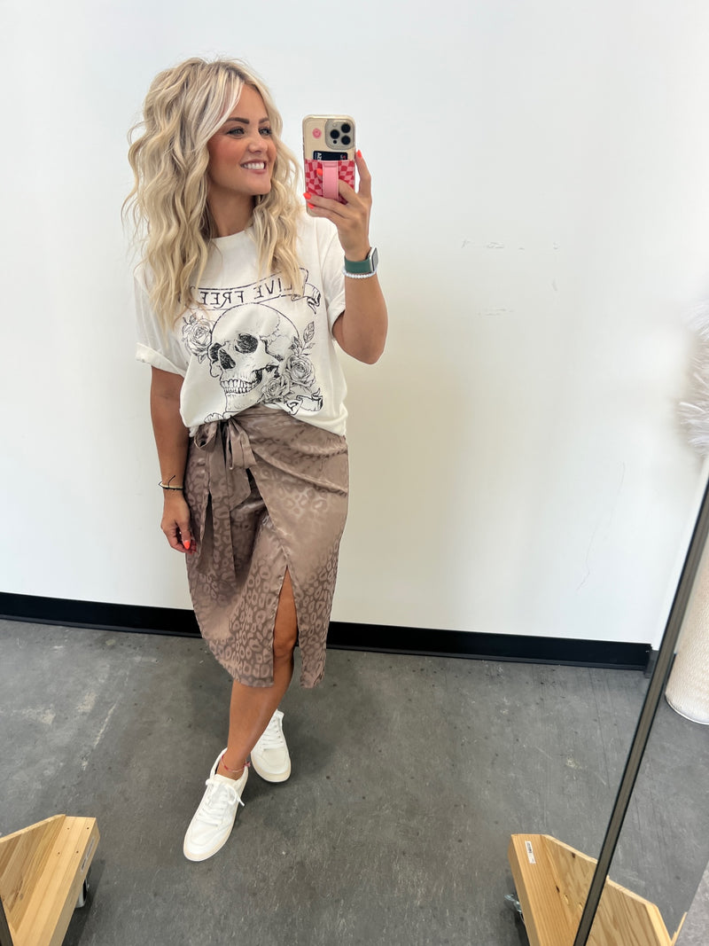 Never Too Late Wrap Skirt
