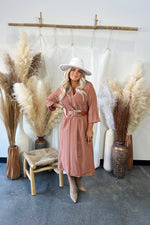 Wreny Button Smocked Shirt Dress - FINAL SALE