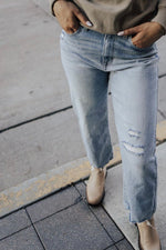 True High Rise Wide Leg Crop Jeans - FINAL SALE