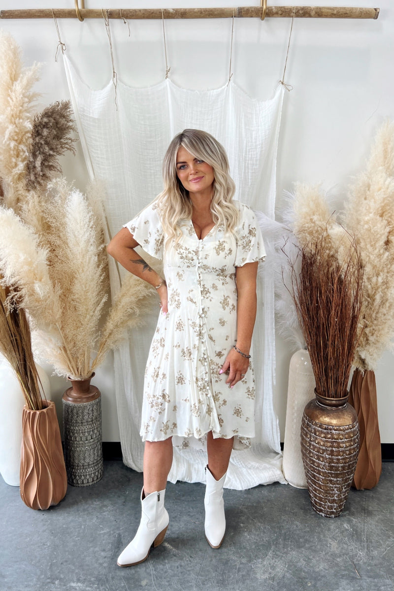 Sianna Floral Midi Dress - FINAL SALE