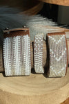Ceries Beaded Leather Bracelet (Large) - FINAL SALE