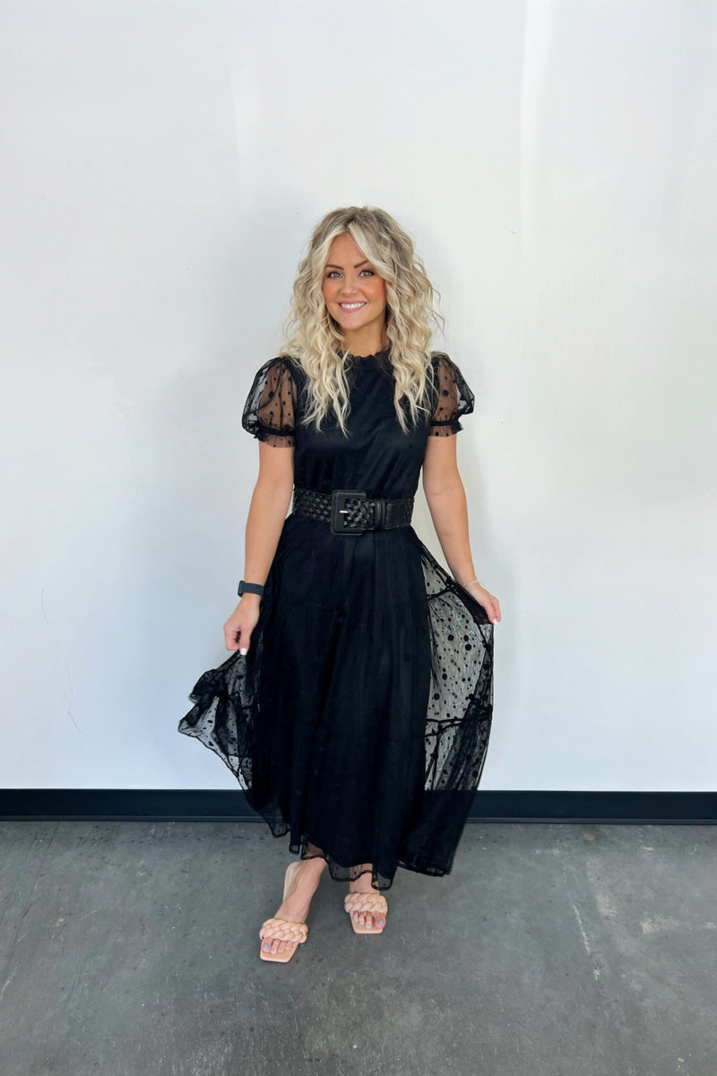 Darci Polka Dot Midi Dress