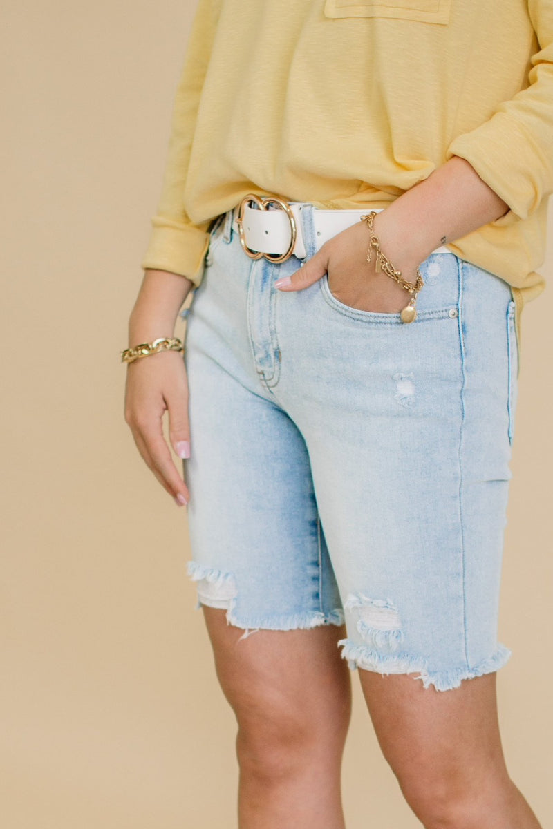 Maison Biker Jean Shorts - FINAL SALE