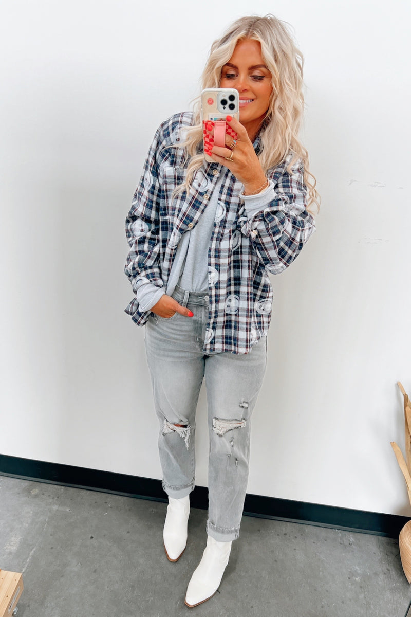 Midnight Joy Flannel - FINAL SALE