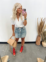 Ash Denim Mini Skirt