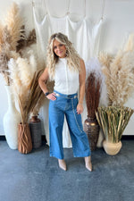 Harlene Button Crop Jeans