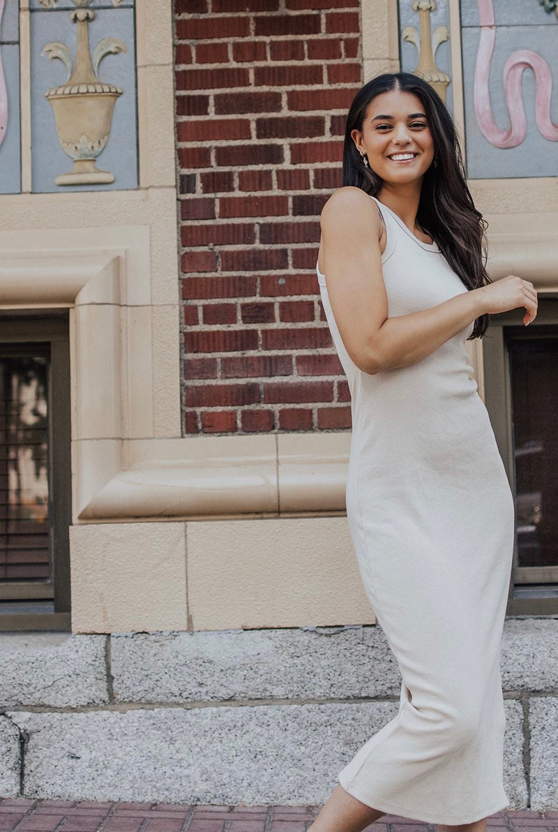 Liliana Ribbed Midi Dress