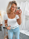 Arden Puff Sleeve Bodysuit - FINAL SALE
