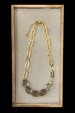 Angelic Stone Chain Necklace