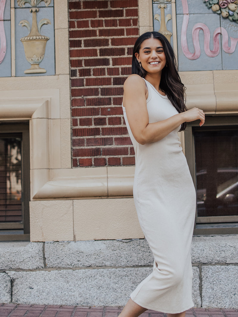 Liliana Ribbed Midi Dress