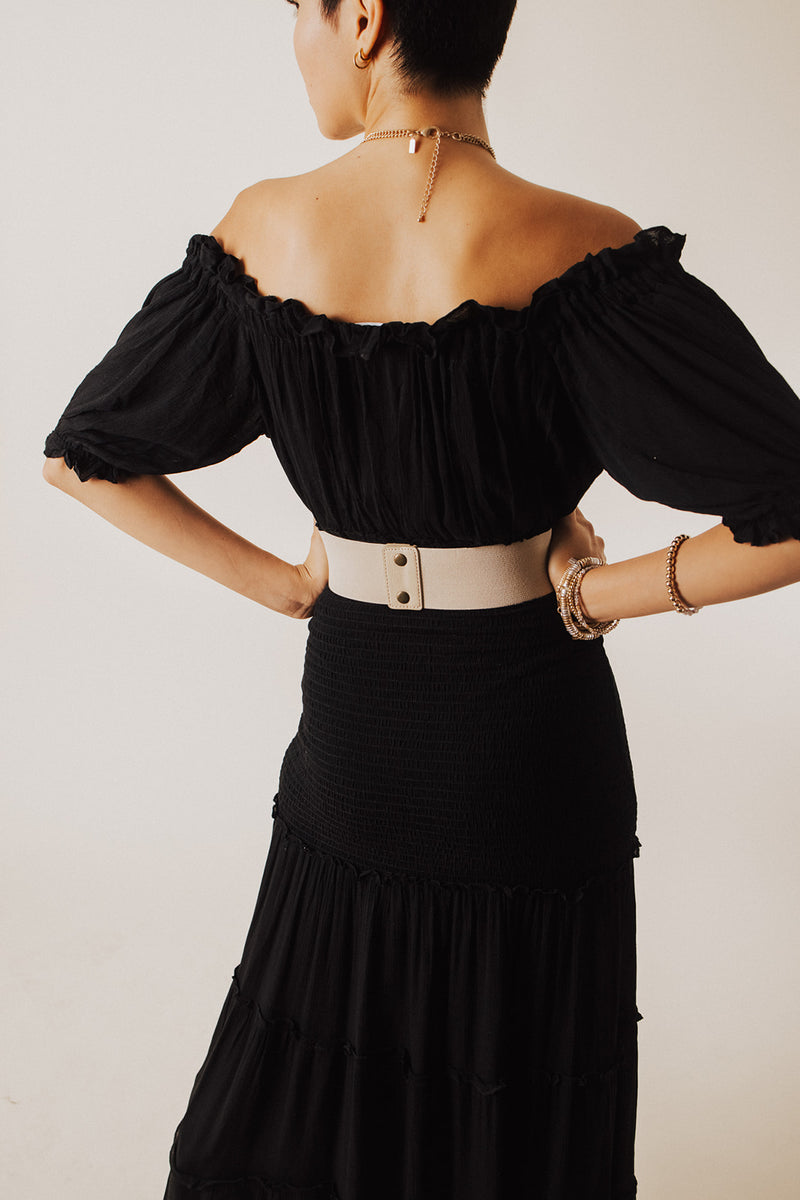Withley Smocked Long Ruffle Dress - FINAL SALE