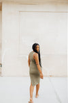 Forest Rib Knit Dress - FINAL SALE