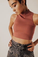 Fayla Rib Knit Crop Tank - FINAL SALE