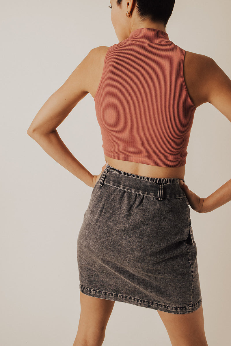 Fayla Rib Knit Crop Tank - FINAL SALE