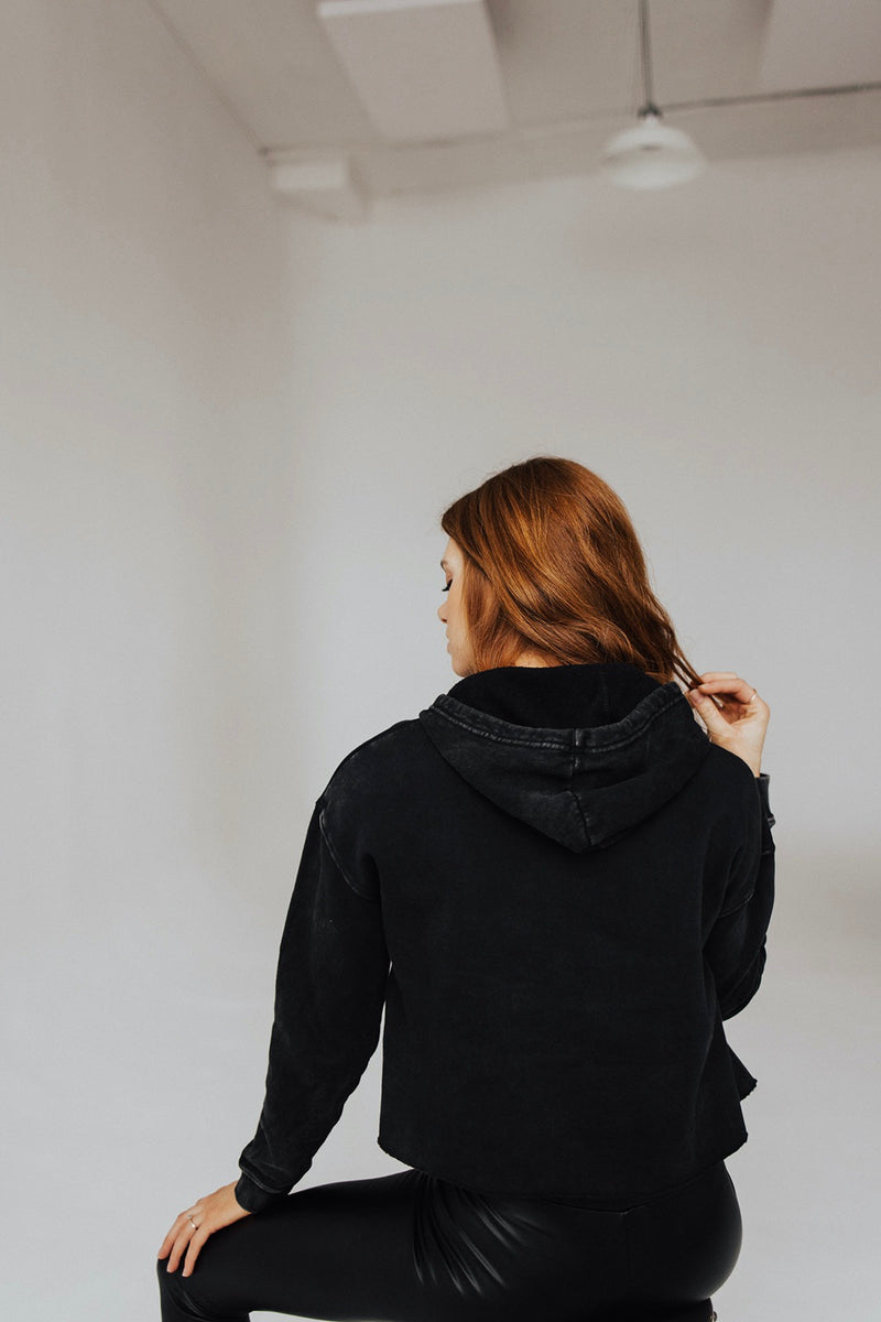 Cropped hoodie sale discount