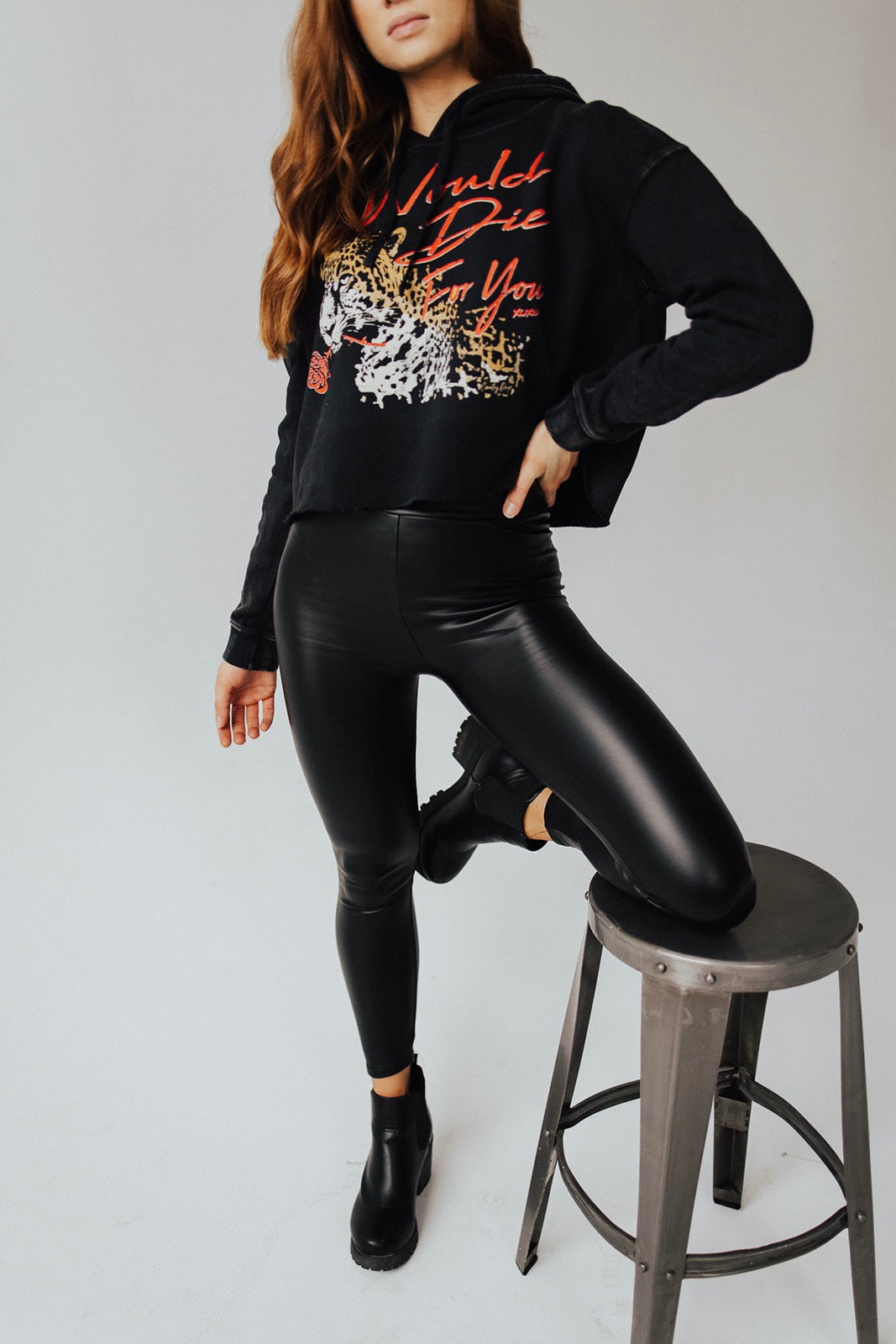 Die For You Cropped Hoodie - FINAL SALE